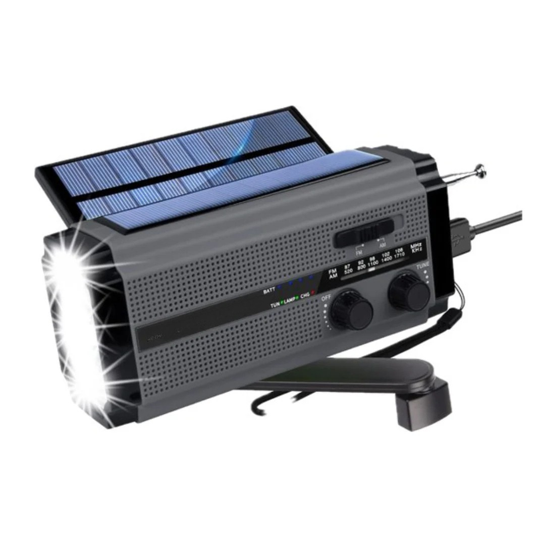 Noodradio - Dynamo Solar Noodradio met Powerbank - SafeCore