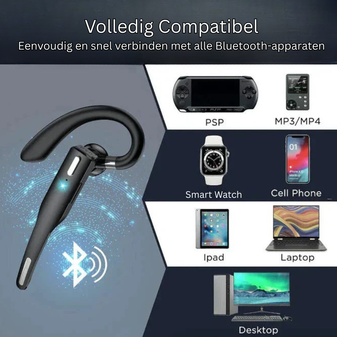 Bluetooth Headset - Draadloze Headset met Dual Mic - Nexarion