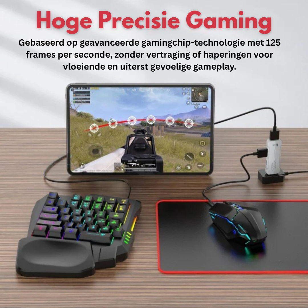 RGB Gaming Toetsenbord met Muis - Ergonomische Set - Nexvex