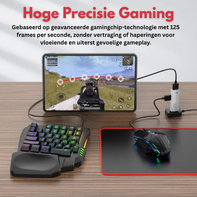 RGB Gaming Toetsenbord met Muis - Ergonomische Set - Nexvex