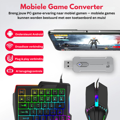 RGB Gaming Toetsenbord met Muis - Ergonomische Set - Nexvex