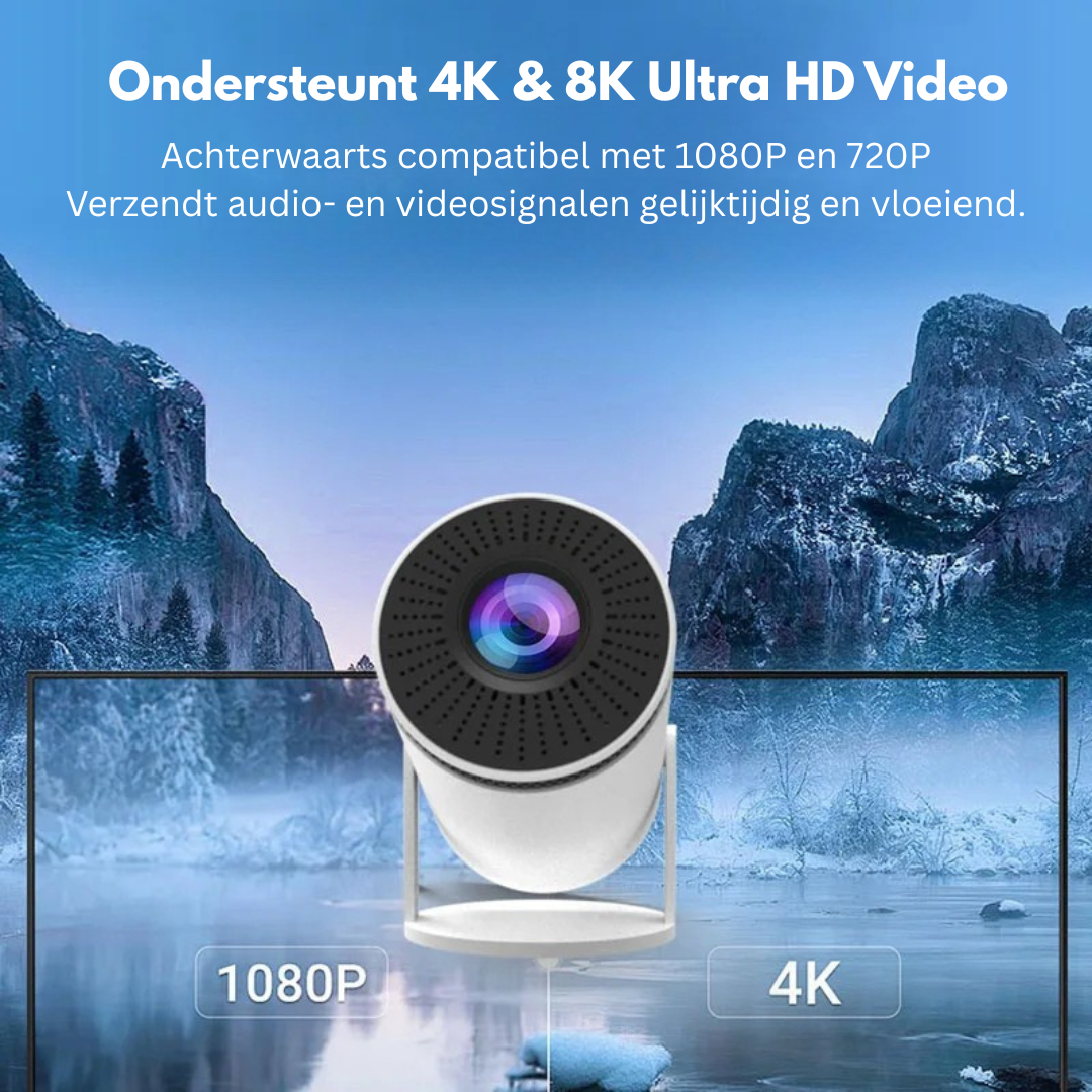 Beamer - Slimme Draagbare Mini Projector - Lumiview