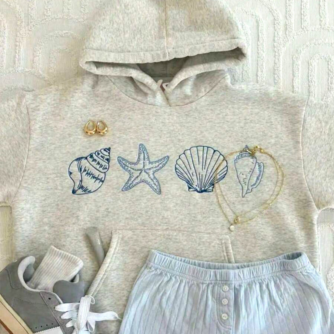 Casual Hoodie met Zomerse Print - Soléa