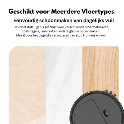 Robotstofzuiger - Slimme Compacte Schoonmaakrobot - Cleanova