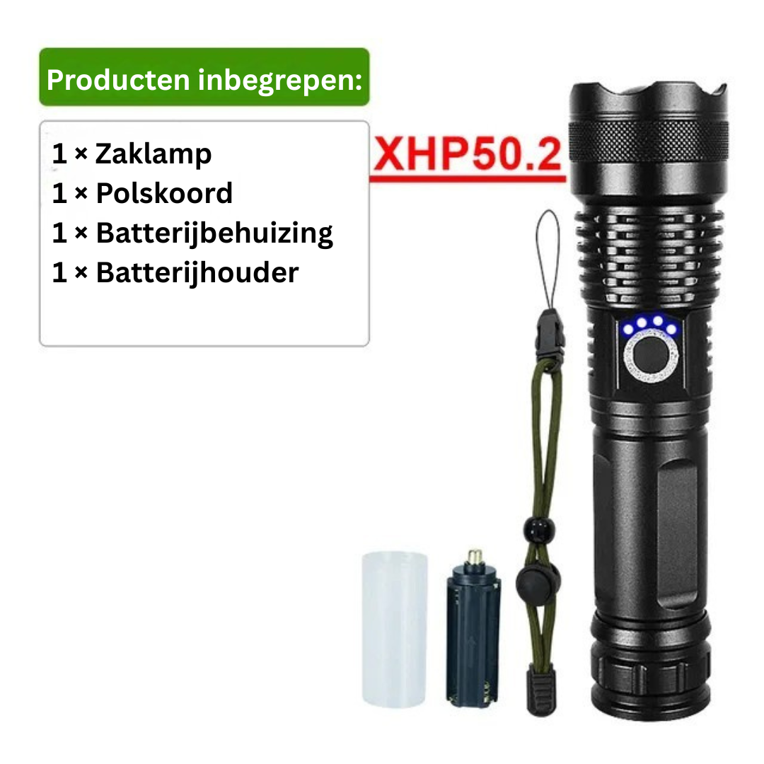 Oplaadbare Krachtige LED Zaklamp - Lumicron