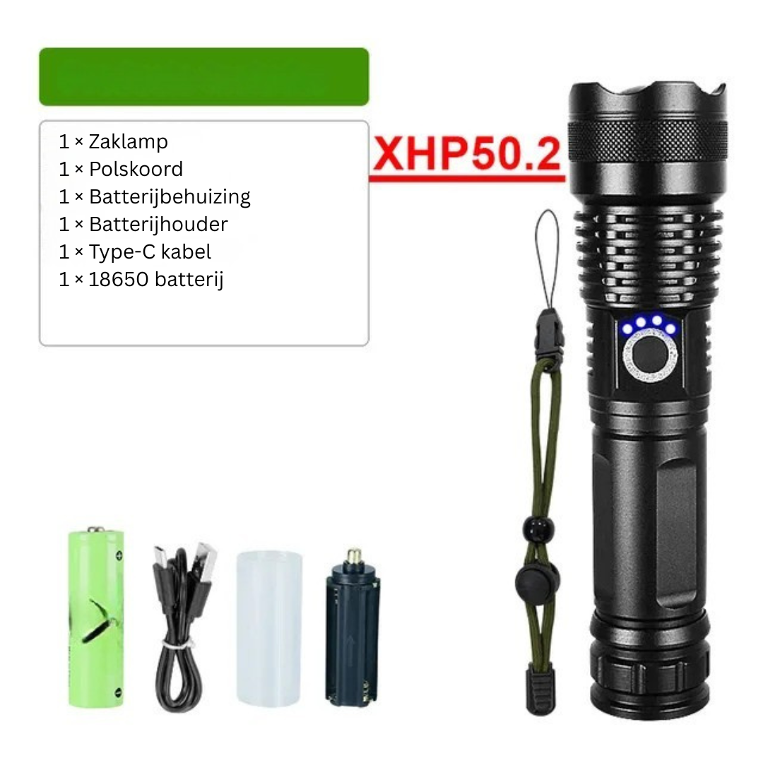 Oplaadbare Krachtige LED Zaklamp - Lumicron