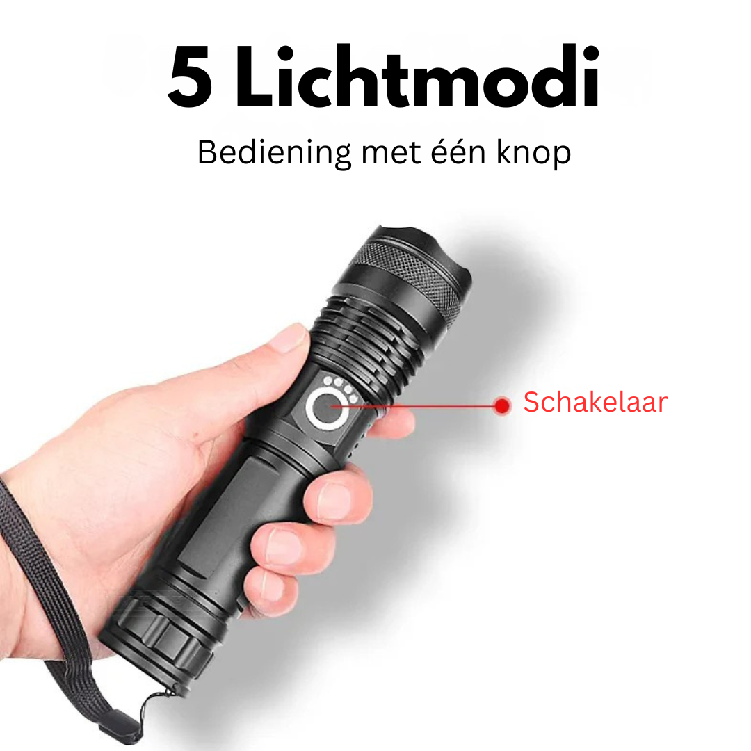 Oplaadbare Krachtige LED Zaklamp - Lumicron