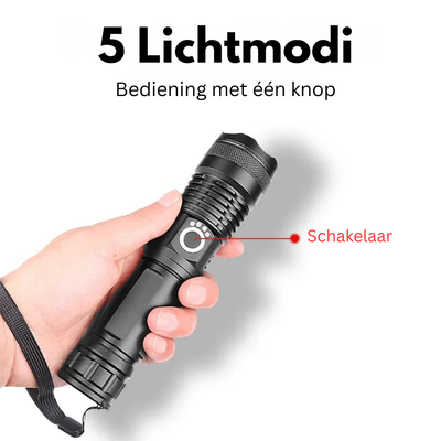 Oplaadbare Krachtige LED Zaklamp - Lumicron