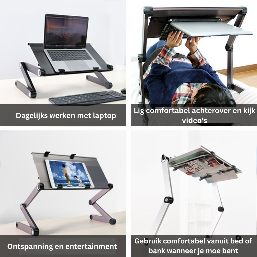 Laptop standaard - 360° Ergonomische Verstelbare Stand - Nexivor