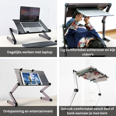 Laptop standaard - 360° Ergonomische Verstelbare Stand - Nexivor
