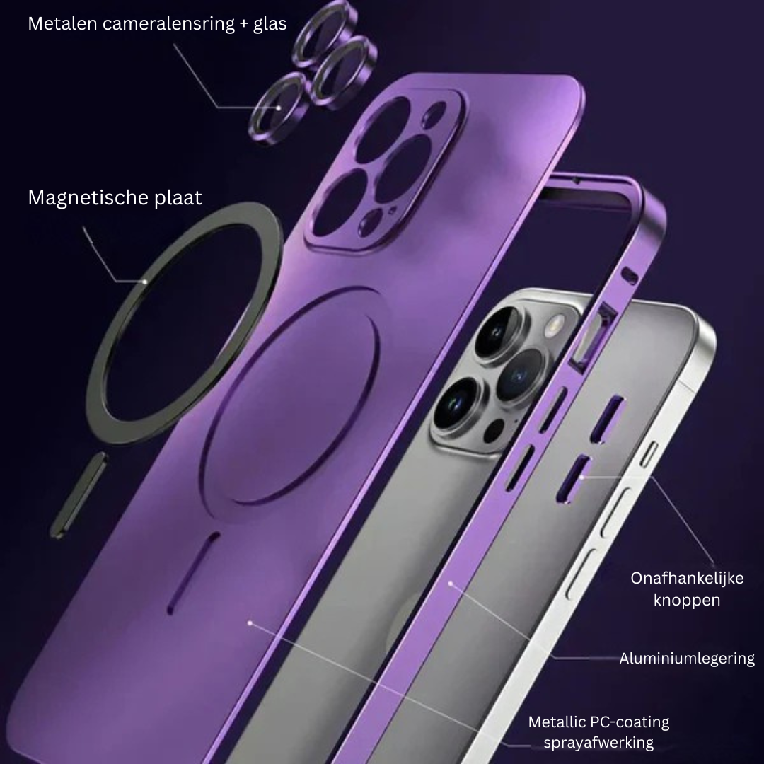 Iphone Hoesje - Luxe Magnetische Bescherming - SteelGuard
