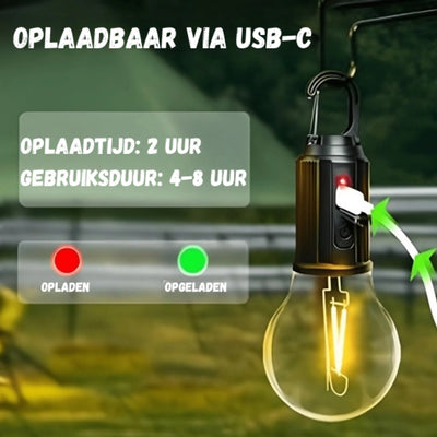 Glowora - Buitenlamp - Draadloos Oplaadbaar Licht voor Buiten