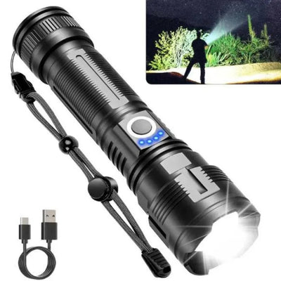 Lampe de Poche - Lumière Rechargeable Ultra-Brillante pour Chaque Situation