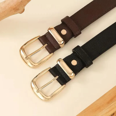 Elegante Smalle Riem met Gouden Gesp - BelleCurve