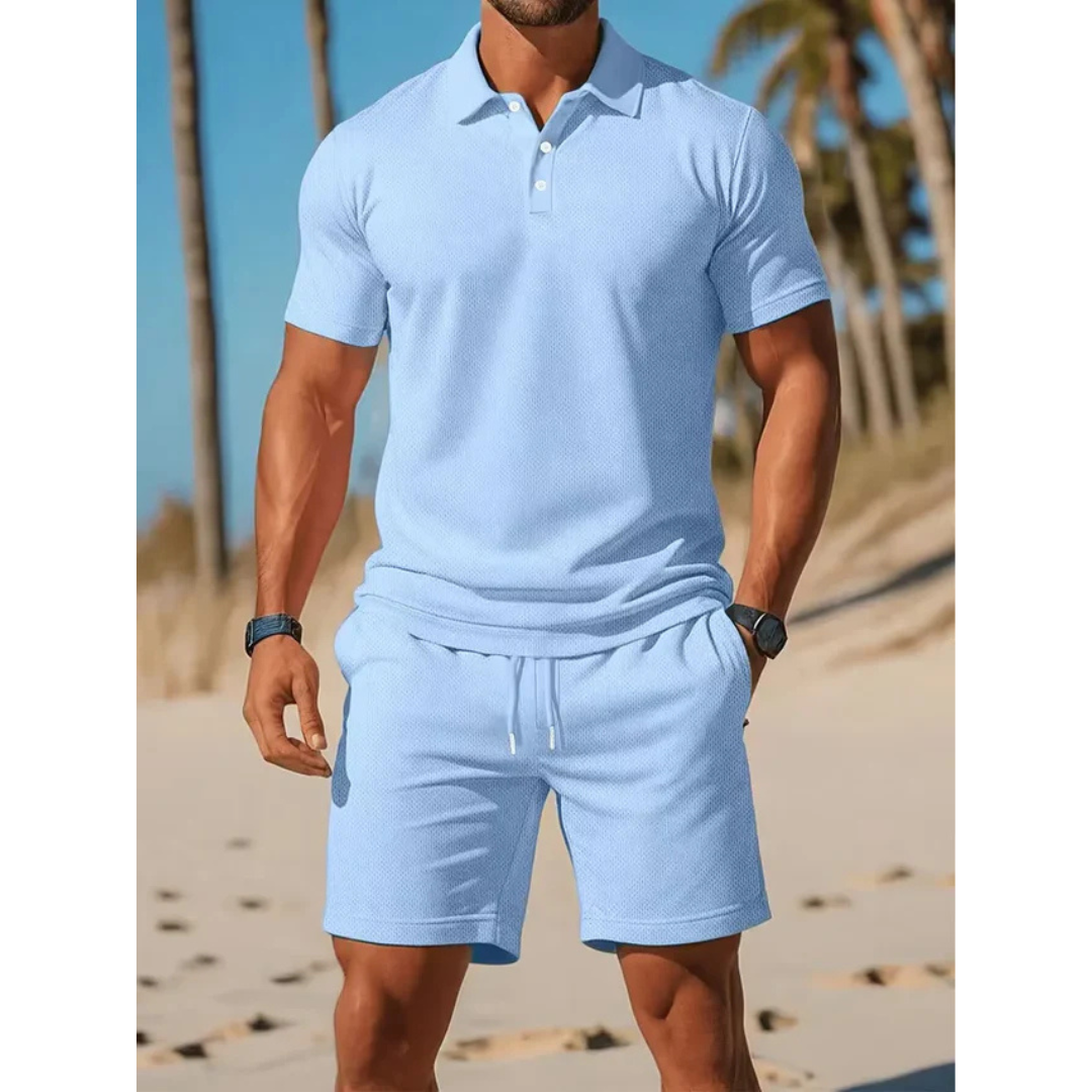 Zomer set - Luxe Polo en Shorts Set - Ashford