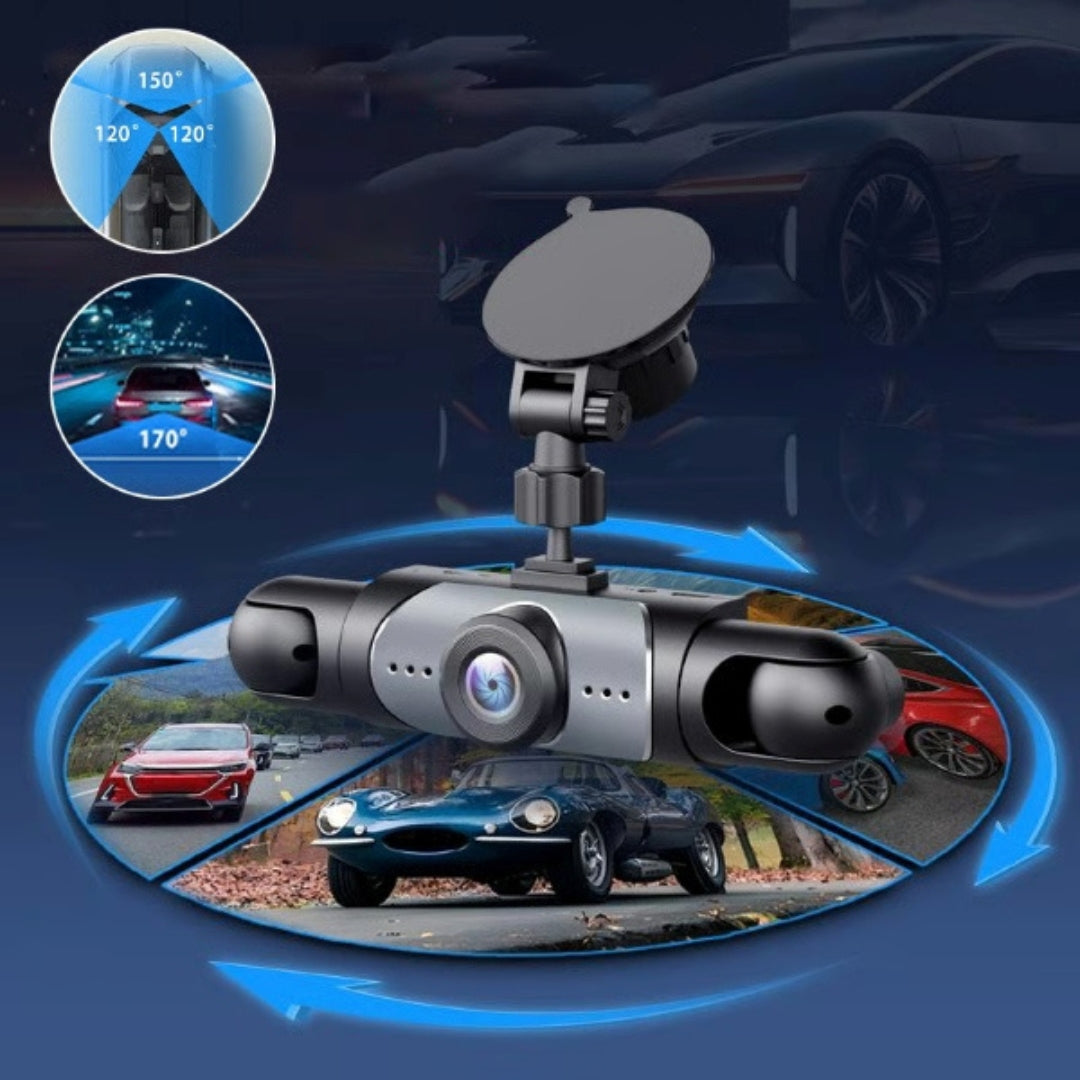 Dashcam - Enregistrement 4 canaux pour une couverture complète du véhicule