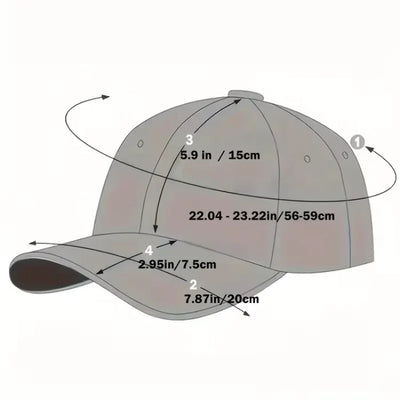 Baseball Cap - Verstelbare Pet met Madelief Borduursel - Florvex