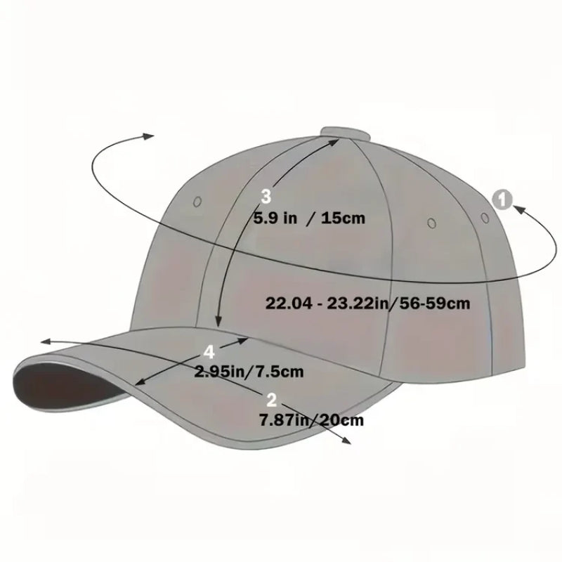 Baseball Cap - Verstelbare Pet met Madelief Borduursel - Florvex