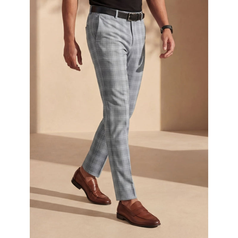 Chino - Geruite Slim Fit Broek - Urban