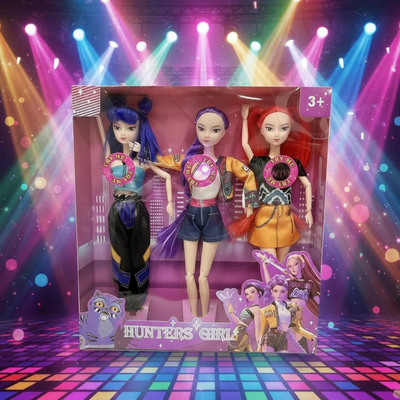 K-Pop Poppen - Hunter Edition 3 decor set met zangfunctie