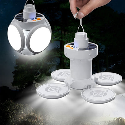 Solvix - Lampe - Éclairage solaire pliable 2-en-1 pour l'intérieur et l'extérieur