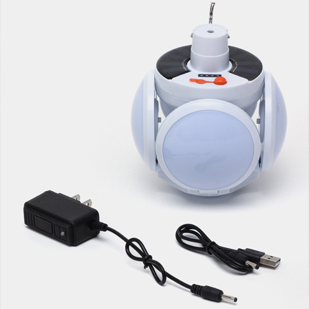 Solvix - Lampe - Éclairage solaire pliable 2-en-1 pour l'intérieur et l'extérieur
