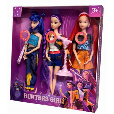 K-Pop Poppen - Hunter Edition 3 decor set met zangfunctie
