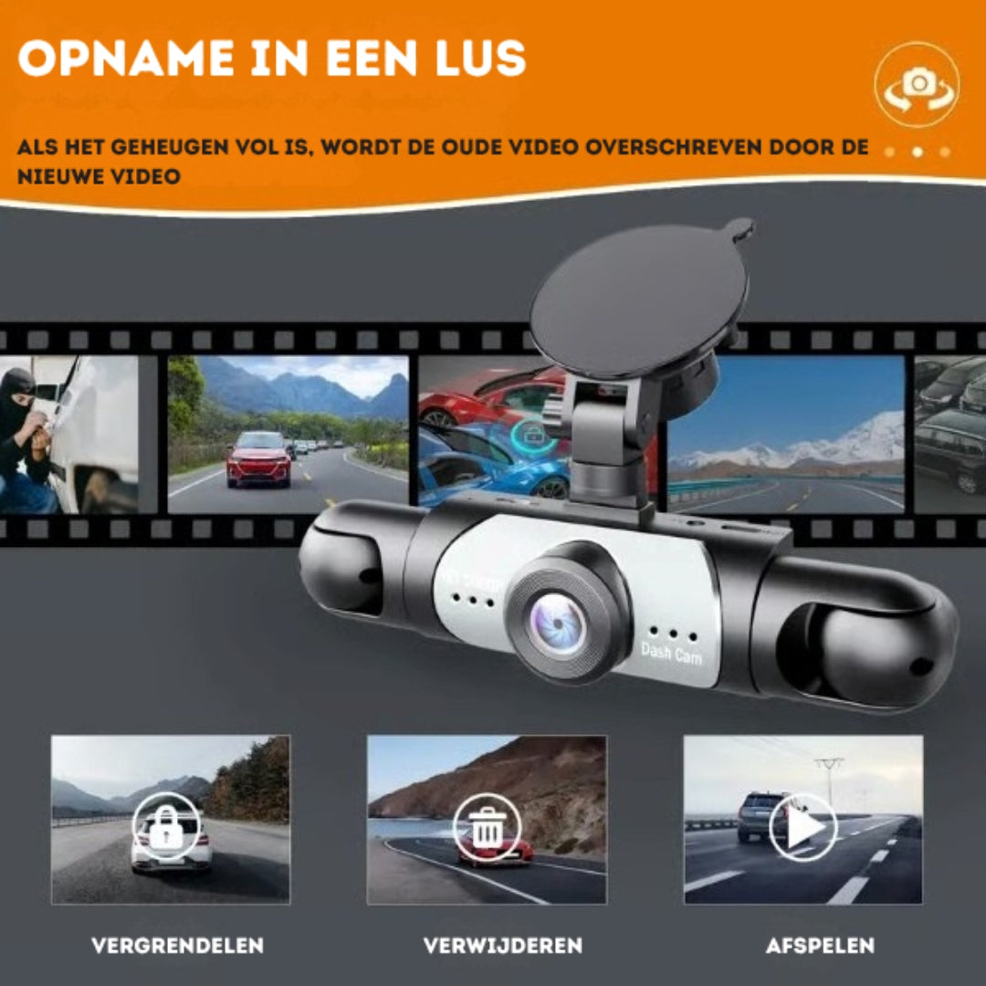 Dashcam - Enregistrement 4 canaux pour une couverture complète du véhicule