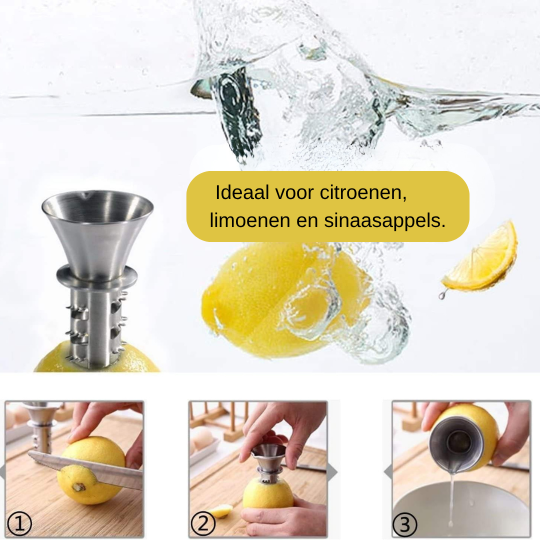 Sinasappel Pers - Handmatige Citruspers van RVS