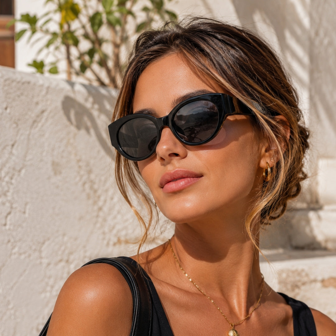 Zonnebril - Cat Eye met Dik Montuur