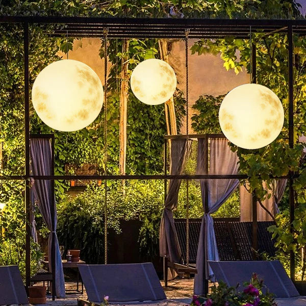 LunaGlow - Tuinlamp LED maanlamp voor magische tuinverlichting