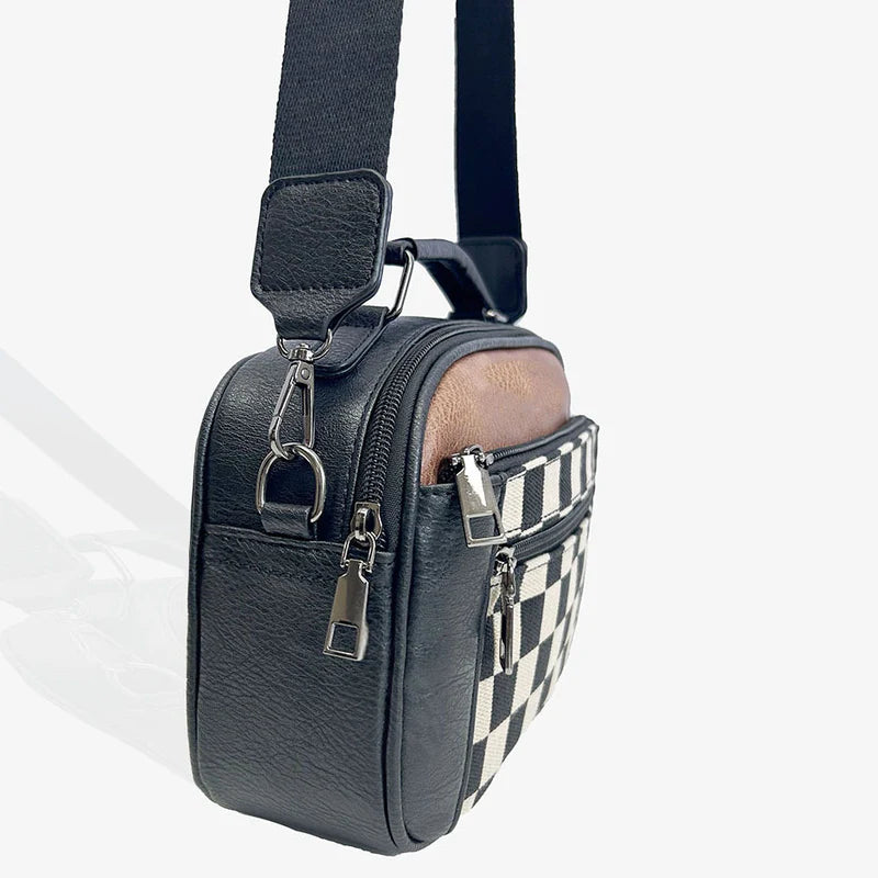 Sac à main Elunique - Sac échiquier compact