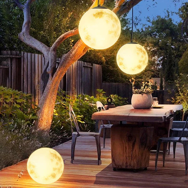 LunaGlow - Tuinlamp LED maanlamp voor magische tuinverlichting