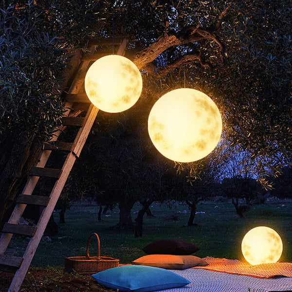 LunaGlow - Tuinlamp LED maanlamp voor magische tuinverlichting