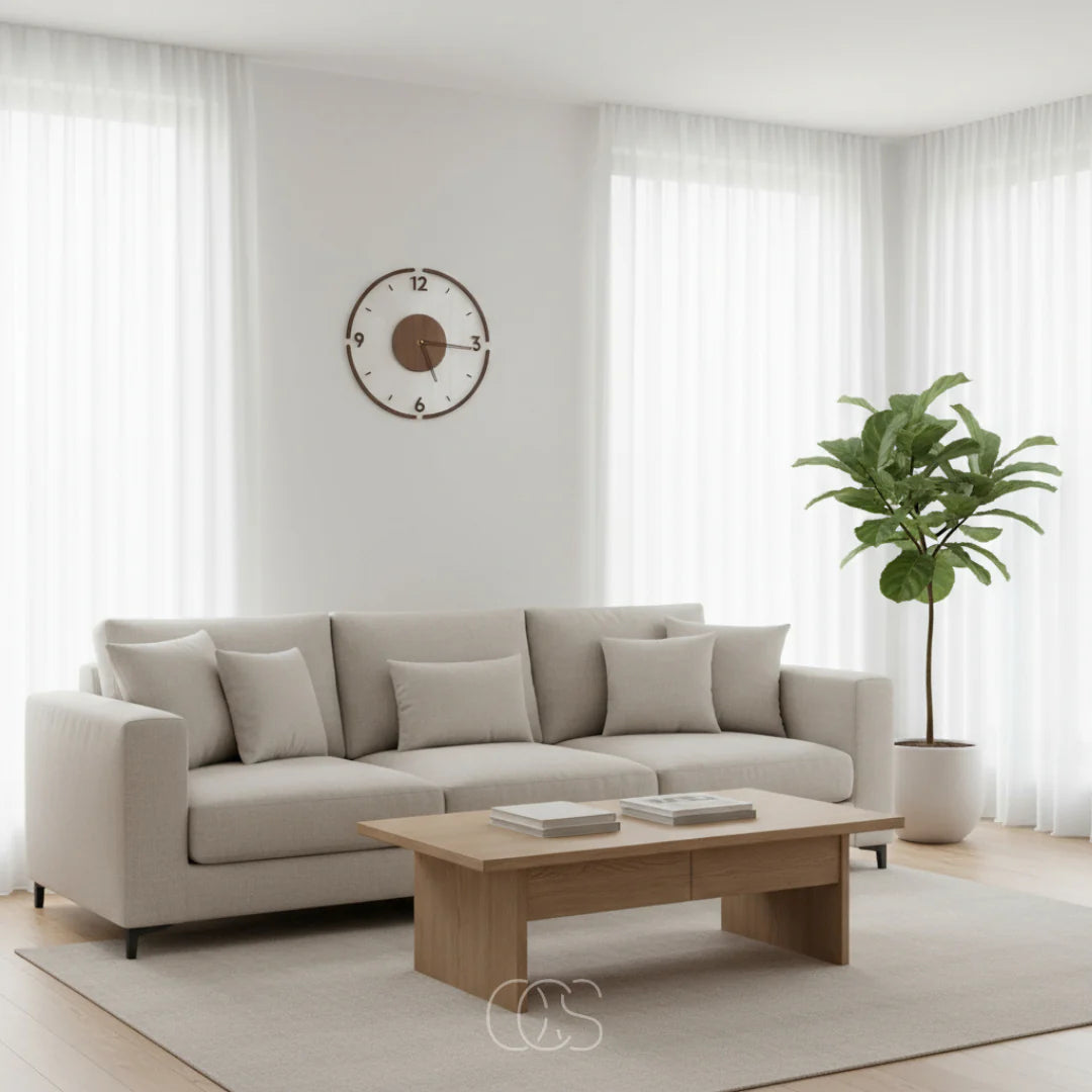 Scandinavische Stille Wandklok - Nordique