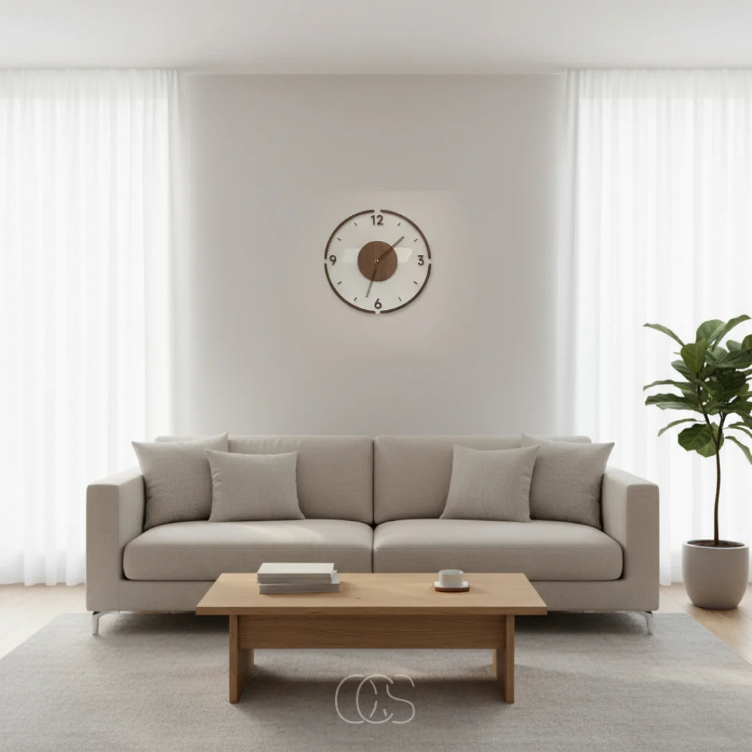 Scandinavische Stille Wandklok - Nordique