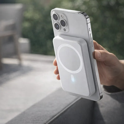 Batterie externe magnétique - Recharge rapide sans fil 20W sans câbles