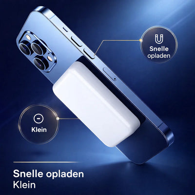 Batterie externe magnétique - Recharge rapide sans fil 20W sans câbles