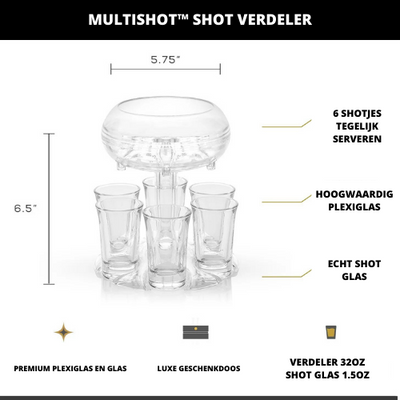 Multi Shot™ | Shot Glas Verdeler