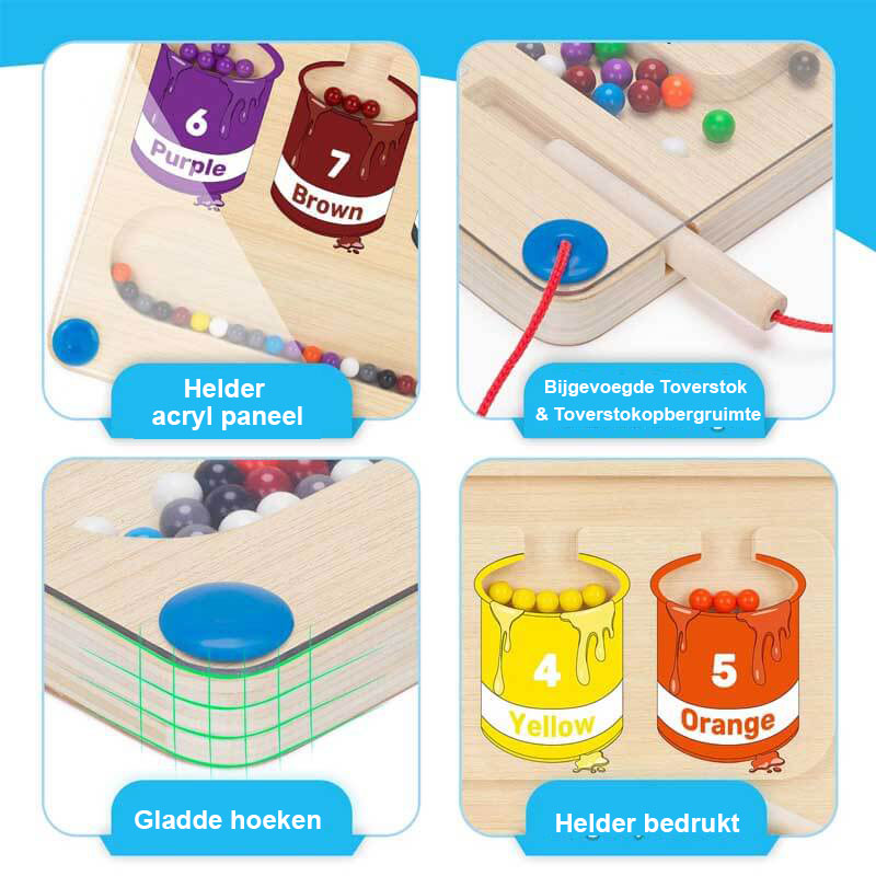 MagneticMaze - Kleur- en cijferdoolhof