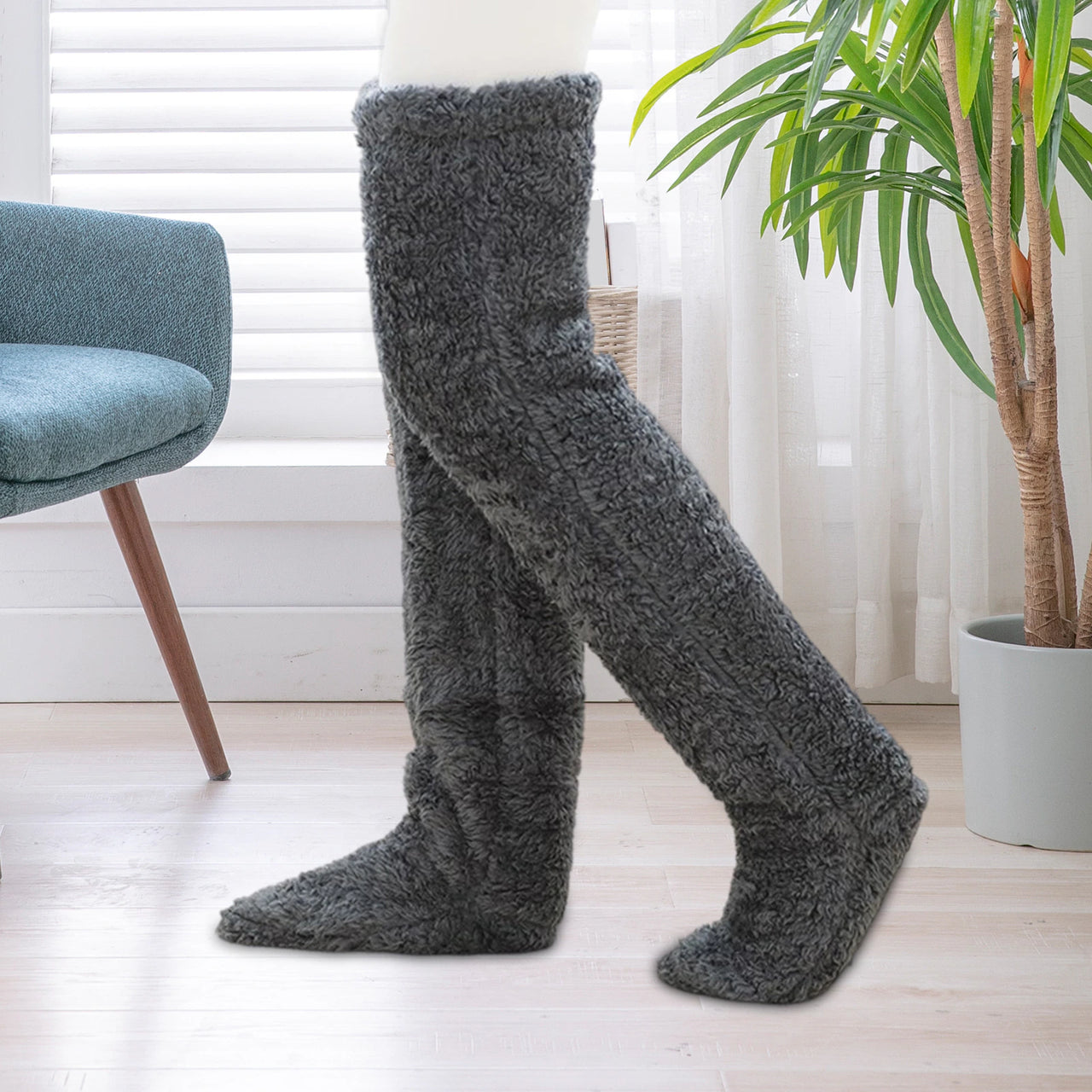 FuzzyFeet™ - Warme Lange Pluche Sokken