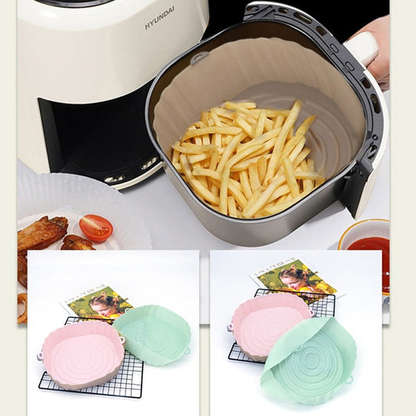 Airfryer Siliconen Bak & Braad Mand - 1+1 GRATIS