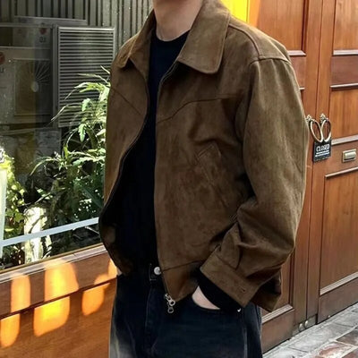 Vintage Casual Jacket - Casual Herenjas met Comfortabele Pasvorm - Veltrano