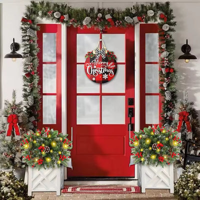 Couronne de Noël Lumineuse – Pour Pot & Décoration