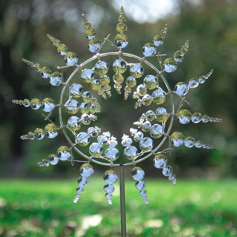 ZonneSchijn Windspinner — Magische Tuindecoratie met Beweging en Glans