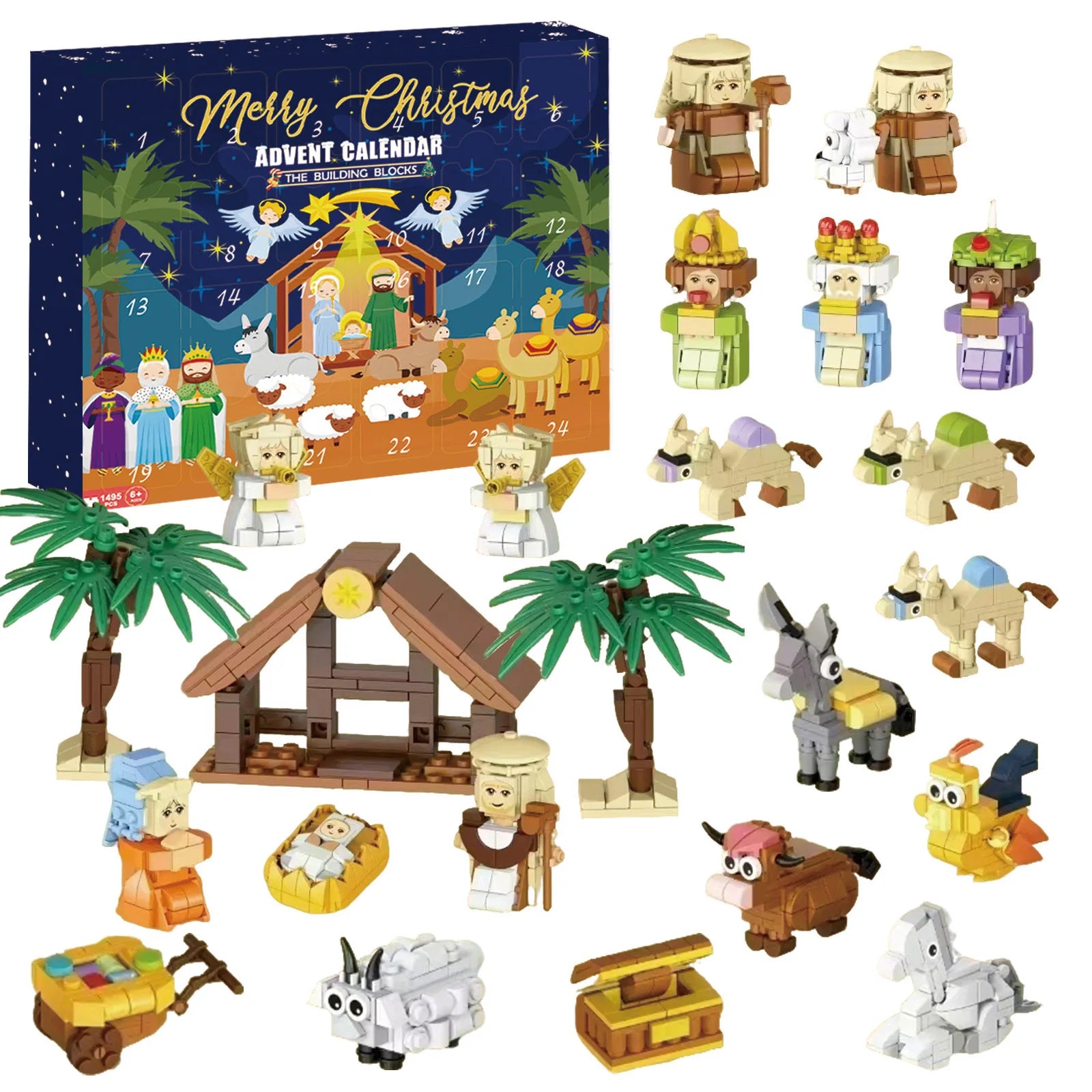 Miniatuur Kerststal Figuren Adventskalender 2025