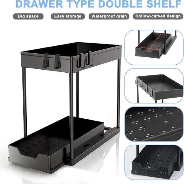 ORGANOVA - Uittrekbare organiser met twee niveaus voor gemakkelijke toegang