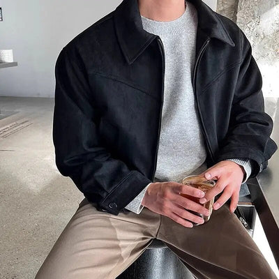 Vintage Casual Jacket - Casual Herenjas met Comfortabele Pasvorm - Veltrano