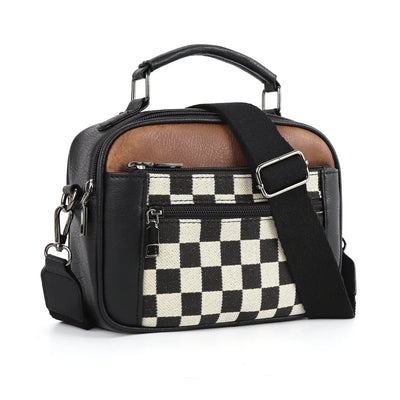 Sac à main Elunique - Sac échiquier compact