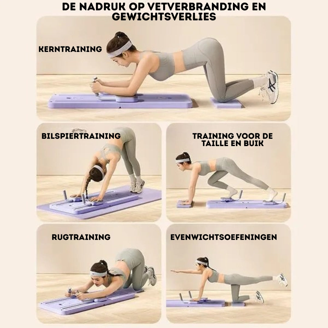Planche de Pilates - Entraînement complet du corps à domicile | CoreFlex